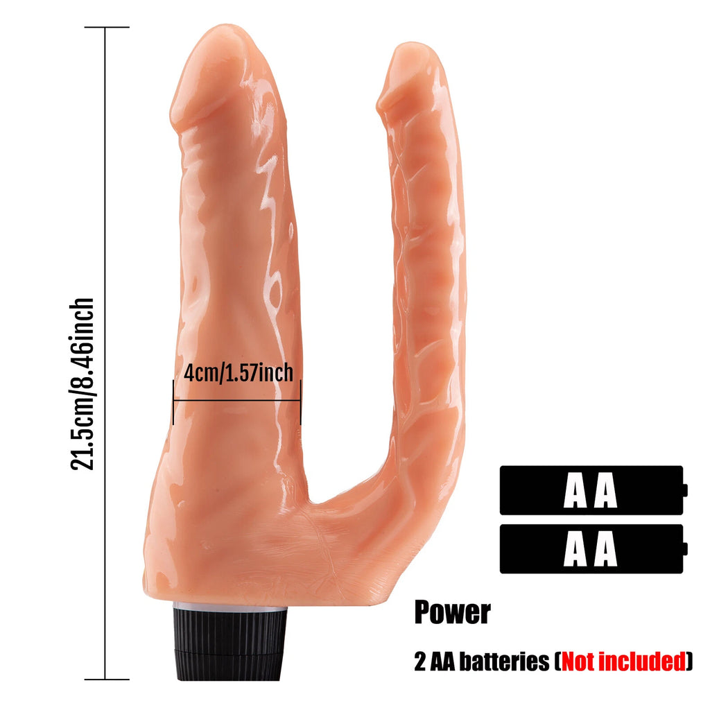 Double dildo vibrator