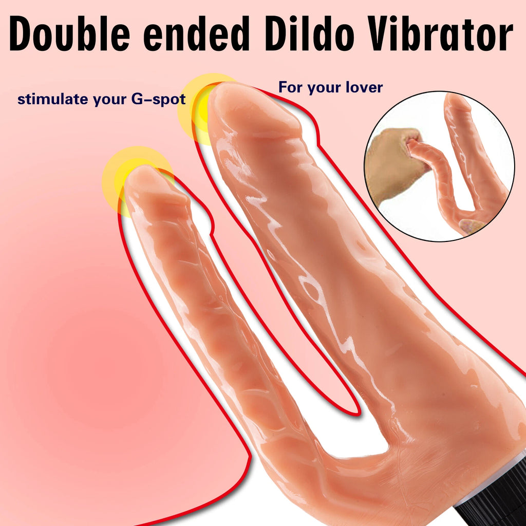 Double dildo vibrator