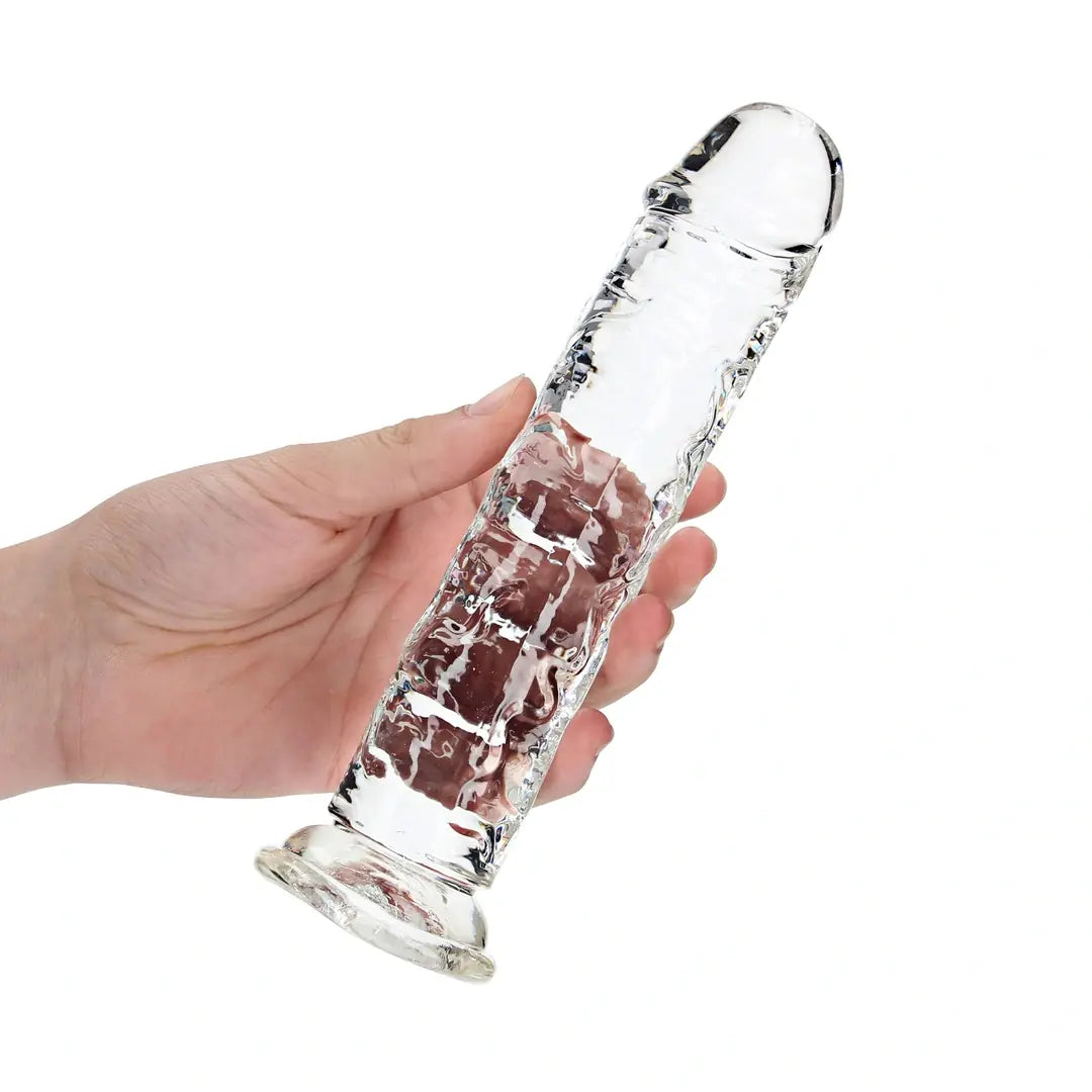 Průhledné Dildo s přísavkou (22 cm)